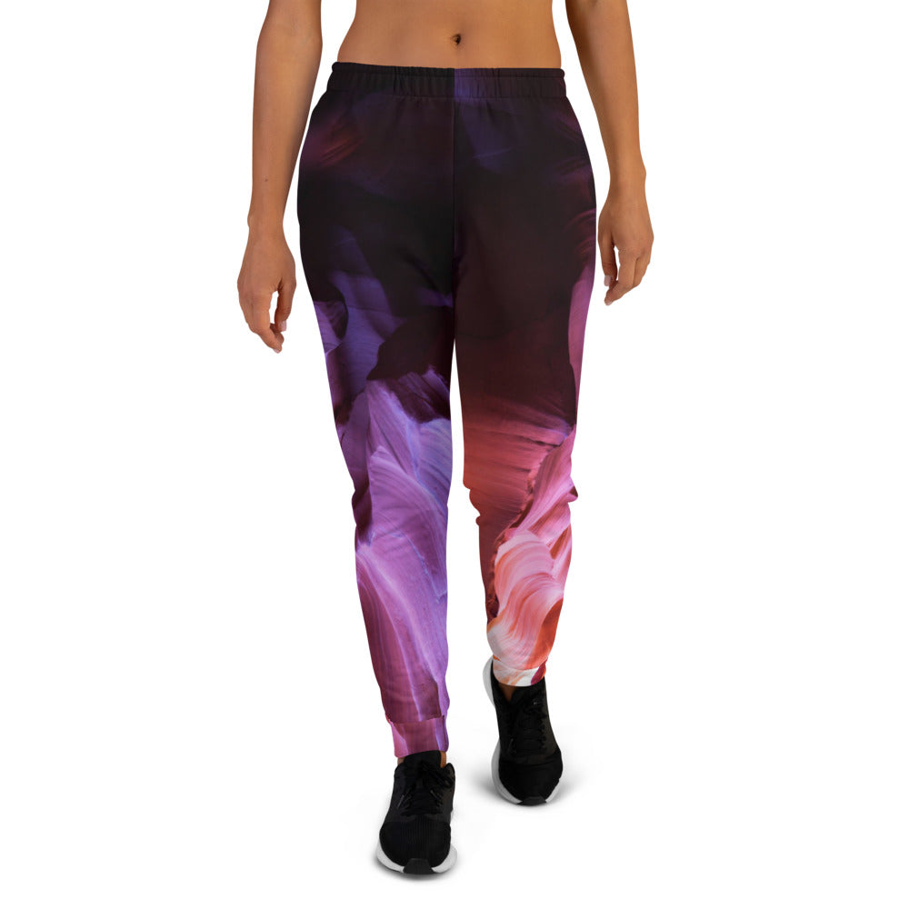 Comfy vibrant vinyasa joggers by Catherine Liang  front view